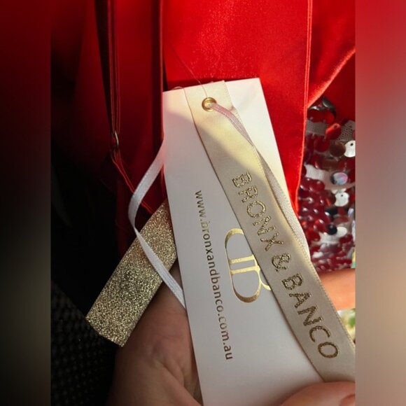 Red Bronx and Banko Leo maxi dress size 6. - Picture 5 of 7